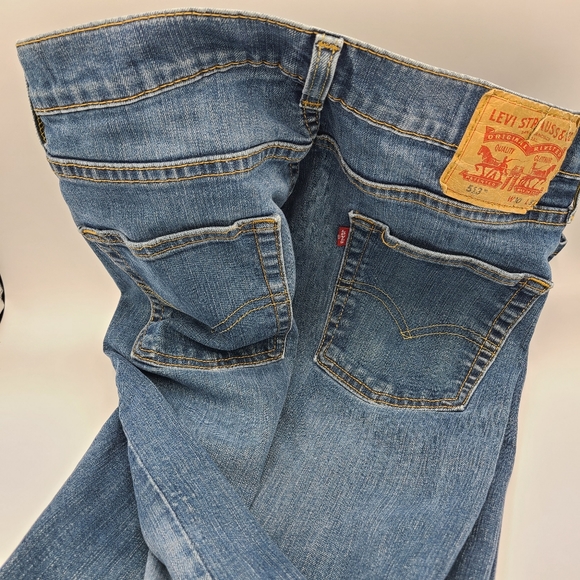 Levi's 513 Jeans / 30x32 / Dark Blue Denim - Picture 4 of 7